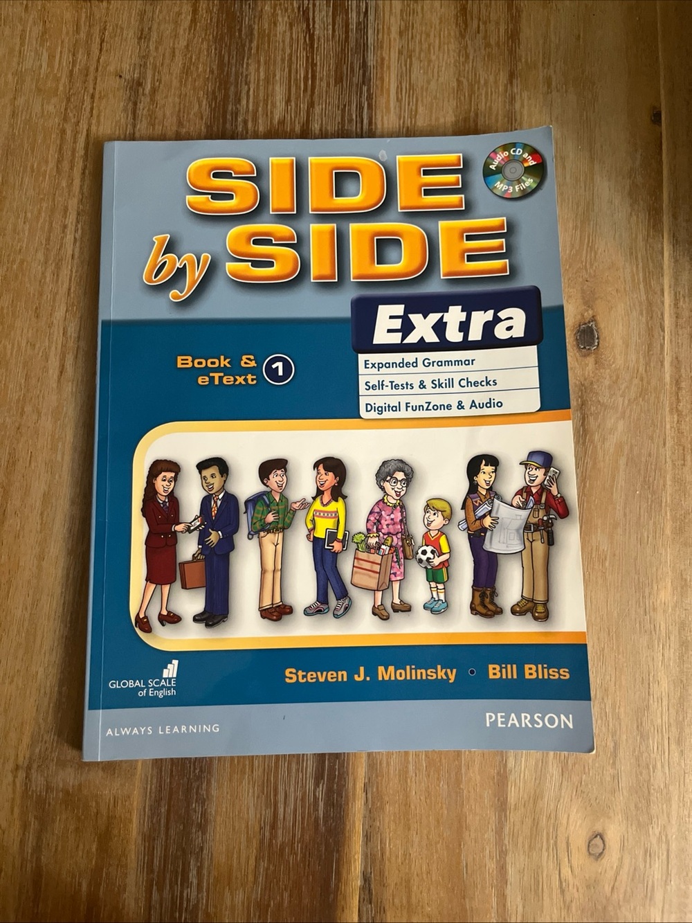 Pearson Side by Side Extra Book 1 - Blue Cover with cd